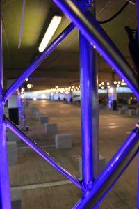 Uplit truss in car park